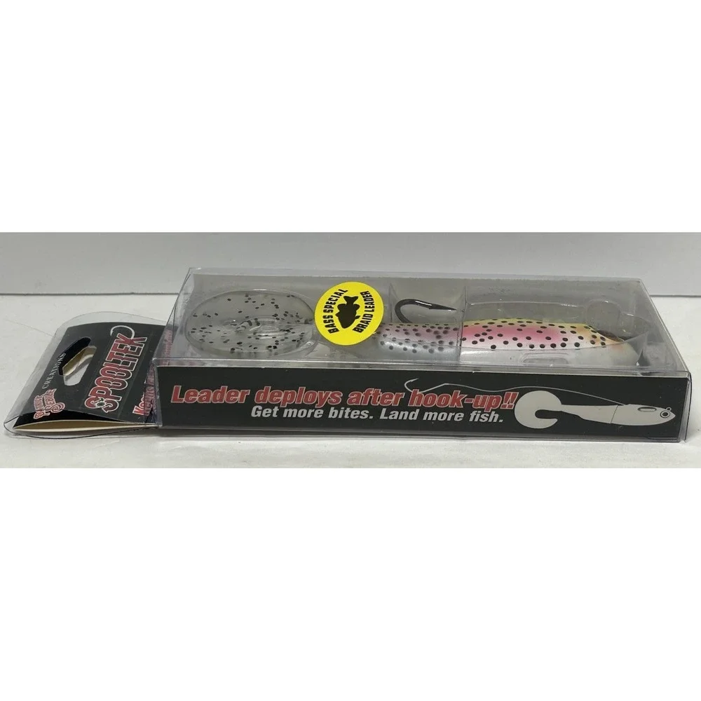 Spooltek Fat Curly 5 in. Bass Special Braid‎ Leader Trophy Fishing Lure New
